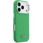 Lacoste PVC Iconic Petit Pique Metal Logo MagSafe kryt pre iPhone 17 Pro, zelený