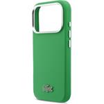 Lacoste PVC Iconic Petit Pique Metal Logo MagSafe kryt pre iPhone 17 Pro, zelený