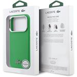Lacoste PVC Iconic Petit Pique Metal Logo MagSafe kryt pre iPhone 17 Pro, zelený