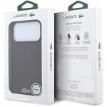 Lacoste PVC Iconic Petit Pique Metal Logo MagSafe kryt pre iPhone 18 Pro, Burgundy