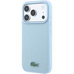 Lacoste PVC Iconic Petit Pique Metal Logo MagSafe kryt pre iPhone 18 Pro Max, modrý