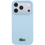 Lacoste PVC Iconic Petit Pique Metal Logo MagSafe kryt pre iPhone 18 Pro Max, modrý