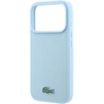Lacoste PVC Iconic Petit Pique Metal Logo MagSafe kryt pre iPhone 18 Pro Max, modrý