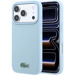 Lacoste PVC Iconic Petit Pique Metal Logo MagSafe kryt pre iPhone 18 Pro Max, modrý