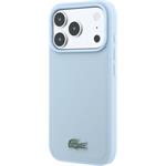 Lacoste PVC Iconic Petit Pique Metal Logo MagSafe kryt pre iPhone 18 Pro, modrý