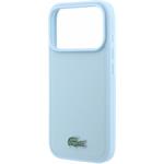 Lacoste PVC Iconic Petit Pique Metal Logo MagSafe kryt pre iPhone 18 Pro, modrý