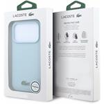 Lacoste PVC Iconic Petit Pique Metal Logo MagSafe kryt pre iPhone 18 Pro, modrý