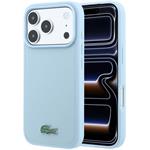 Lacoste PVC Iconic Petit Pique Metal Logo MagSafe kryt pre iPhone 18 Pro, modrý