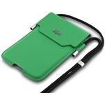Lacoste PVC Iconic Petit Pique Metal Logo taška na telefón, XL, zelený