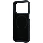 Lacoste PVC Petit Pique Semi Wrap Embossed MagSafe kryt pre iPhone 18 Pro, čierny