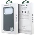 Lacoste PVC Petit Pique Semi Wrap Embossed MagSafe kryt pre iPhone 18 Pro, čierny