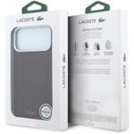 Lacoste PVC Petit Pique Semi Wrap Embossed MagSafe kryt pre iPhone 18 Pro Max, Burgundy