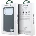 Lacoste PVC Petit Pique Semi Wrap Embossed MagSafe kryt pre iPhone 18 Pro Max, čierny