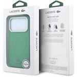 Lacoste PVC Petit Pique Semi Wrap Embossed MagSafe kryt pre iPhone 18 Pro Max, zelený