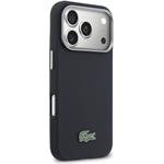 Lacoste PVC Petit Pique Semi Wrap MagSafe kryt pre iPhone 17 Pro Max, modrý