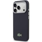 Lacoste PVC Petit Pique Semi Wrap MagSafe kryt pre iPhone 17 Pro, modrý