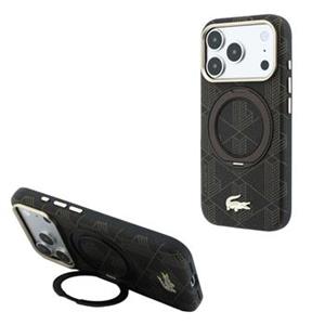 Lacoste PVC Semi Wrap Blend Ring Stand MagSafe Zadní Kryt pro iPhone 18 Pro Max Light Gold