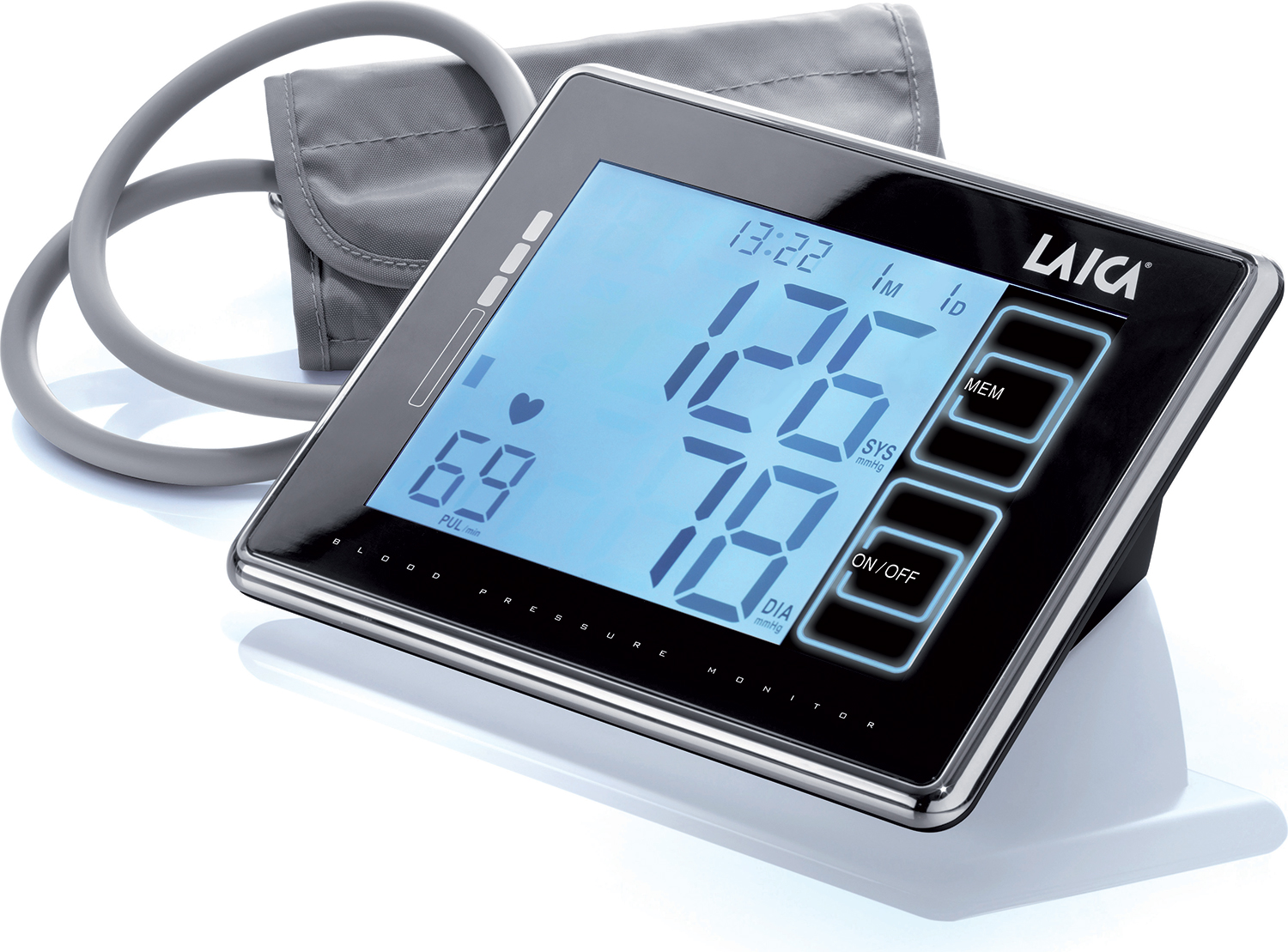 Laica Automatický monitor krevního tlaku na paži, černý BM2003