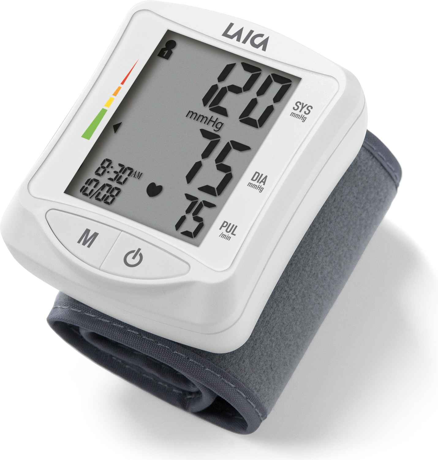 Laica Automatický monitor krevního tlaku na zápěstí, bílý BM1006