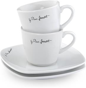 Lamart LT9017, sada šálka s tanierikom, 2ks, 90ml