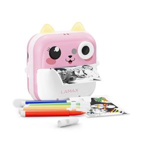 Lamax InstaKid2 Plus - pink, fotoaparát, rúžový