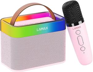 LAMAX KaraokeKid1 Pink, prenosný karaoke reproduktor