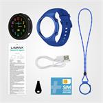 Lamax WatchY4 Sport Blue, detské hodinky, modré