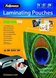 Laminating pouch 100 µ, 216x303 mm - A4, 100 pcs