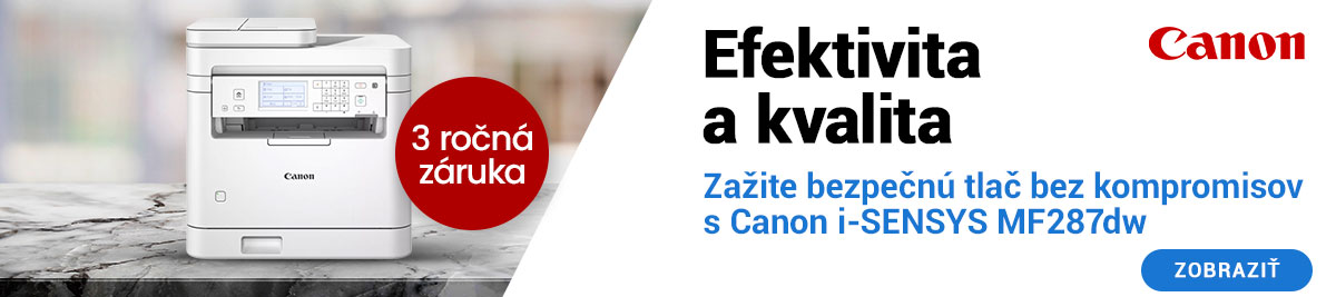 Laserová čiernobiela multifunkčná tlačiareň Canon s 3-ročnou zárukou
