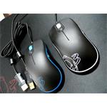 Laserová myš OZONE NEON - 6400DPI, program. 8tl., čierno-modrá, USB