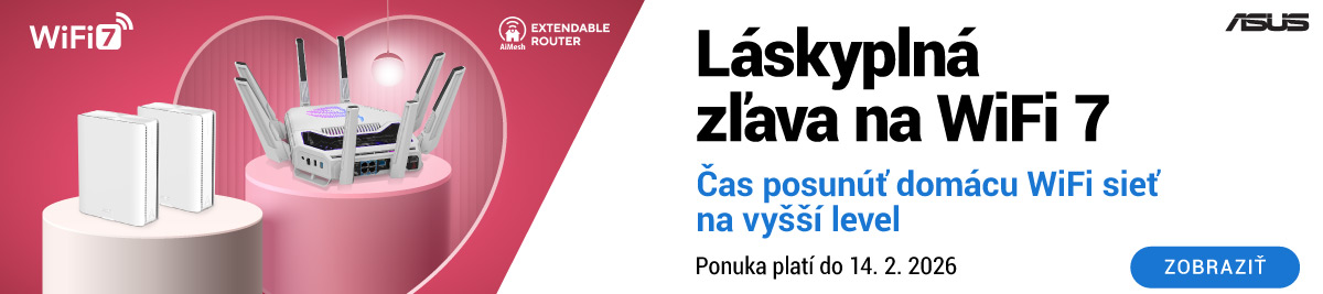 Láskyplná zľava na routere ASUS s Wi-Fi 7