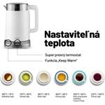 Lauben Electric Kettle EK17WS, rýchlovarná konvica s termoreguláciou, 1,7l, (rozbalené)
