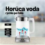 Lauben Electric Kettle EK17WS, rýchlovarná konvica s termoreguláciou, 1,7l, (rozbalené)