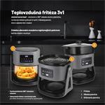 Lauben Glass&Grill Air Fryer 3in1 5500BG, teplovzdušná fritéza