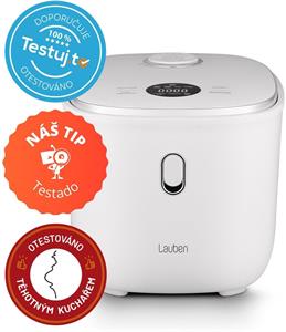 Lauben Low Sugar Rice Cooker 3000WT, elektrický hrniec, biela