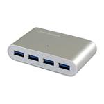 LC POWER LC-HUB-ALU-1S USB3.0 HUB, strieborný