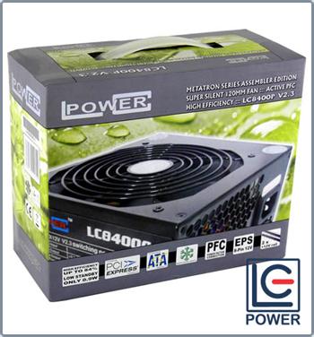 LC Power LC8400P v2.3, 400W, active PFC, 120mm