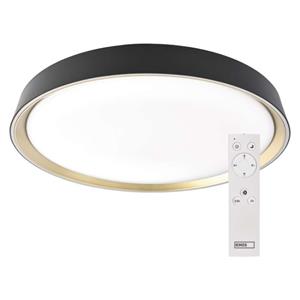 LED nástenné svietidlo ILVI, kruhové 30 W, stmievanie + CCT, čierna + šampanská