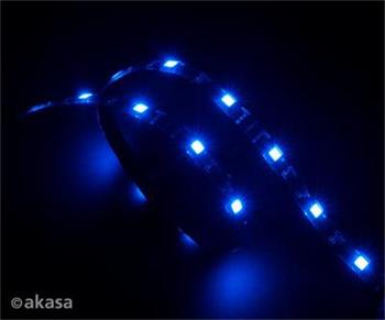 LED pásek AKASA Vegas, Molex 12V napájení, 60cm, modrý