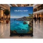 LED poster Star totem 640×1920 mm, GOB, indoor, skladací