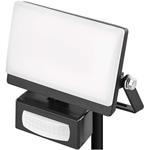 LED reflektor TAMBO EVO so senzorom pohybu, 20 W, 2000 lm, IP65, čierny