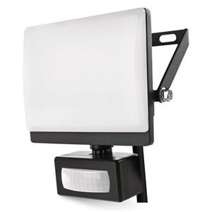 LED reflektor TAMBO EVO so senzorom pohybu, 20 W, 2000 lm, IP65, čierny