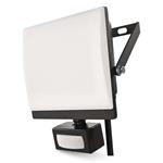 LED reflektor TAMBO EVO so senzorom pohybu, 30 W, 3000 lm, IP65, čierny