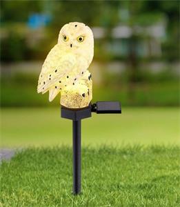 LED Solárne svietidlo LED/0,06W/3V IP44 sova