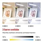 LED stolná lampa MOLLY, biela