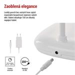 LED stolná lampa MOLLY, biela