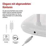 LED stolná lampa MOLLY, biela