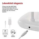 LED stolná lampa MOLLY, biela