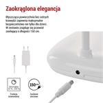 LED stolná lampa MOLLY, biela