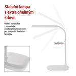 LED stolná lampa MOLLY, biela